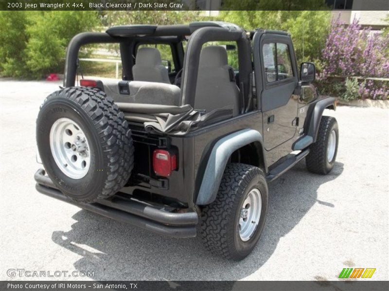 Black Clearcoat / Dark Slate Gray 2003 Jeep Wrangler X 4x4