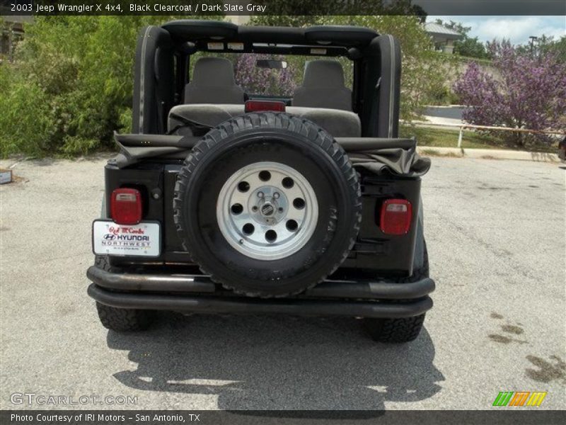 Black Clearcoat / Dark Slate Gray 2003 Jeep Wrangler X 4x4
