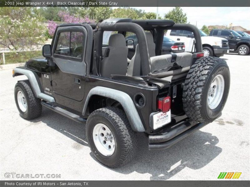 Black Clearcoat / Dark Slate Gray 2003 Jeep Wrangler X 4x4