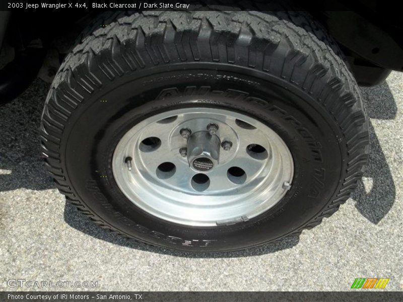 Black Clearcoat / Dark Slate Gray 2003 Jeep Wrangler X 4x4