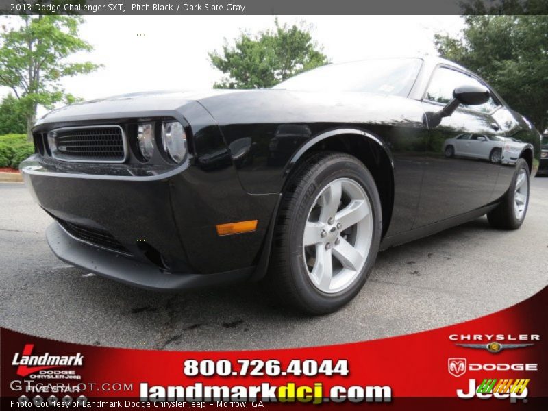 Pitch Black / Dark Slate Gray 2013 Dodge Challenger SXT