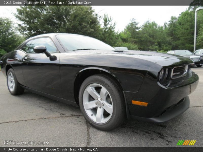 Pitch Black / Dark Slate Gray 2013 Dodge Challenger SXT