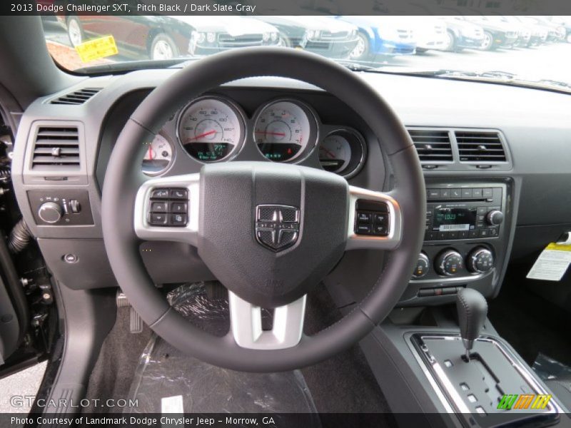 Pitch Black / Dark Slate Gray 2013 Dodge Challenger SXT