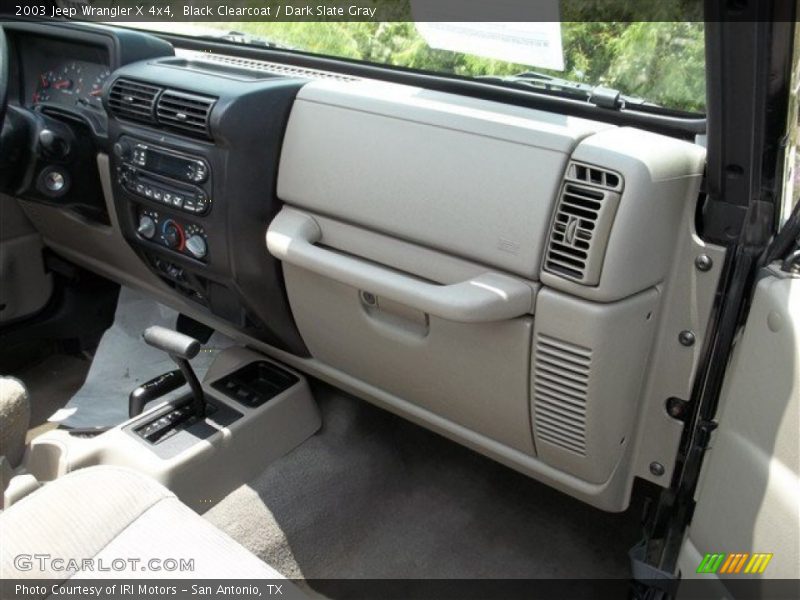 Black Clearcoat / Dark Slate Gray 2003 Jeep Wrangler X 4x4