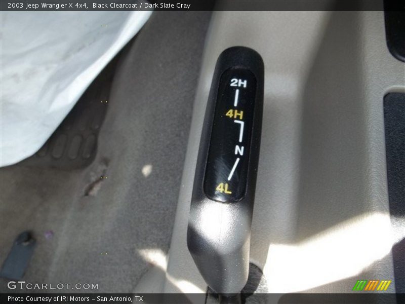 Black Clearcoat / Dark Slate Gray 2003 Jeep Wrangler X 4x4