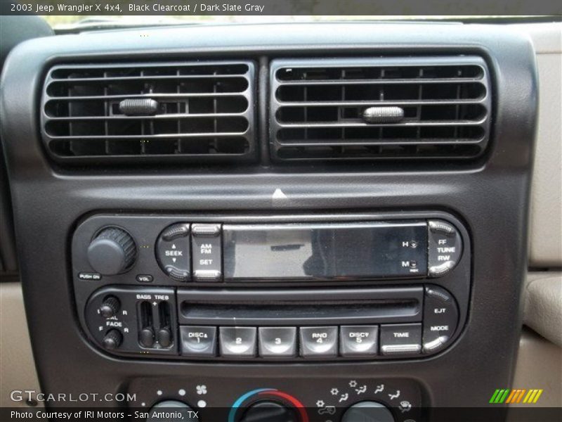 Black Clearcoat / Dark Slate Gray 2003 Jeep Wrangler X 4x4