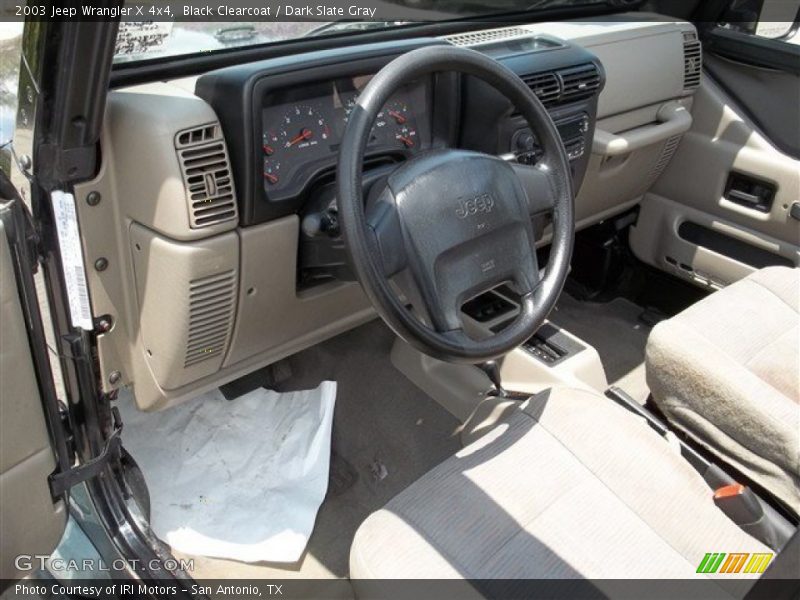 Black Clearcoat / Dark Slate Gray 2003 Jeep Wrangler X 4x4