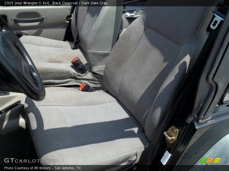 Black Clearcoat / Dark Slate Gray 2003 Jeep Wrangler X 4x4