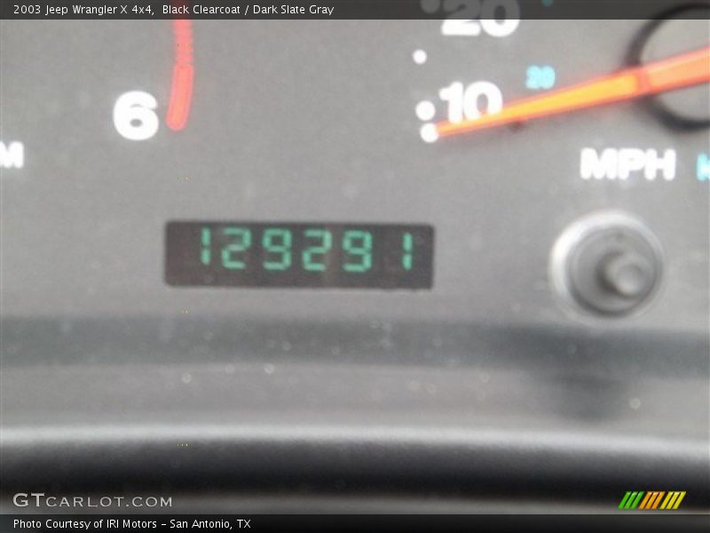 Black Clearcoat / Dark Slate Gray 2003 Jeep Wrangler X 4x4
