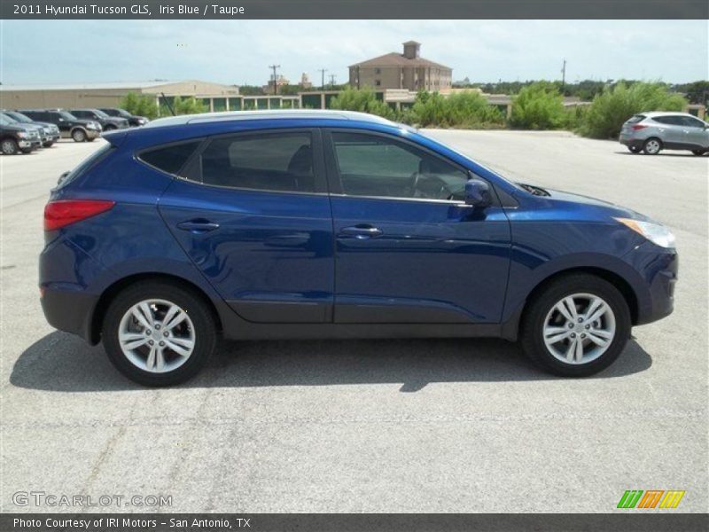 Iris Blue / Taupe 2011 Hyundai Tucson GLS