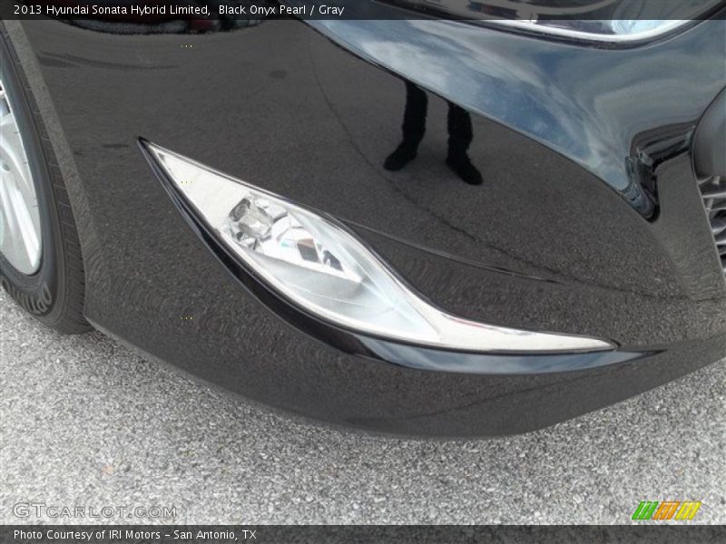 Black Onyx Pearl / Gray 2013 Hyundai Sonata Hybrid Limited