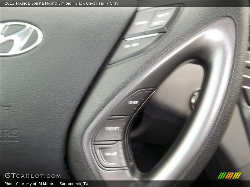 Black Onyx Pearl / Gray 2013 Hyundai Sonata Hybrid Limited