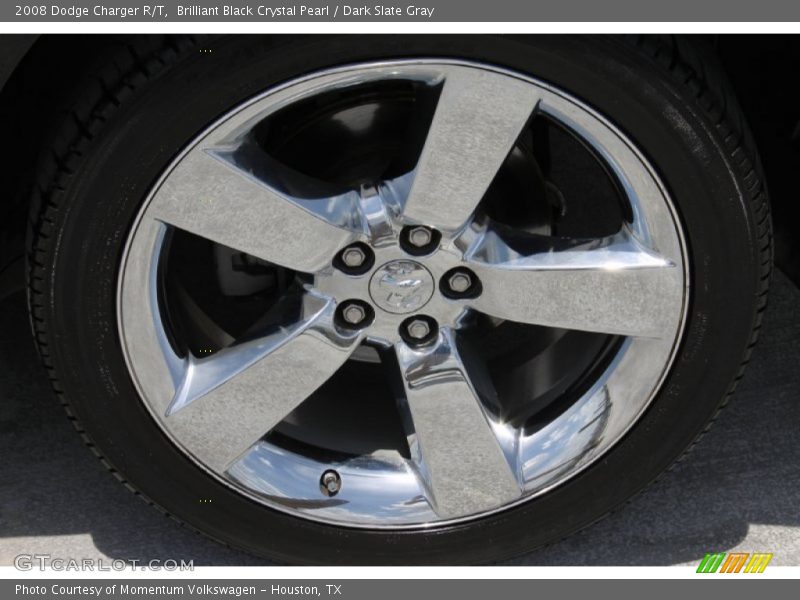 Brilliant Black Crystal Pearl / Dark Slate Gray 2008 Dodge Charger R/T