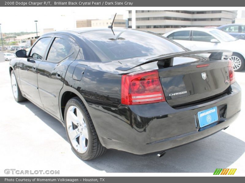 Brilliant Black Crystal Pearl / Dark Slate Gray 2008 Dodge Charger R/T