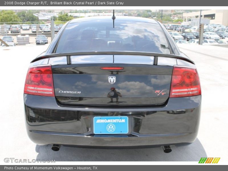 Brilliant Black Crystal Pearl / Dark Slate Gray 2008 Dodge Charger R/T