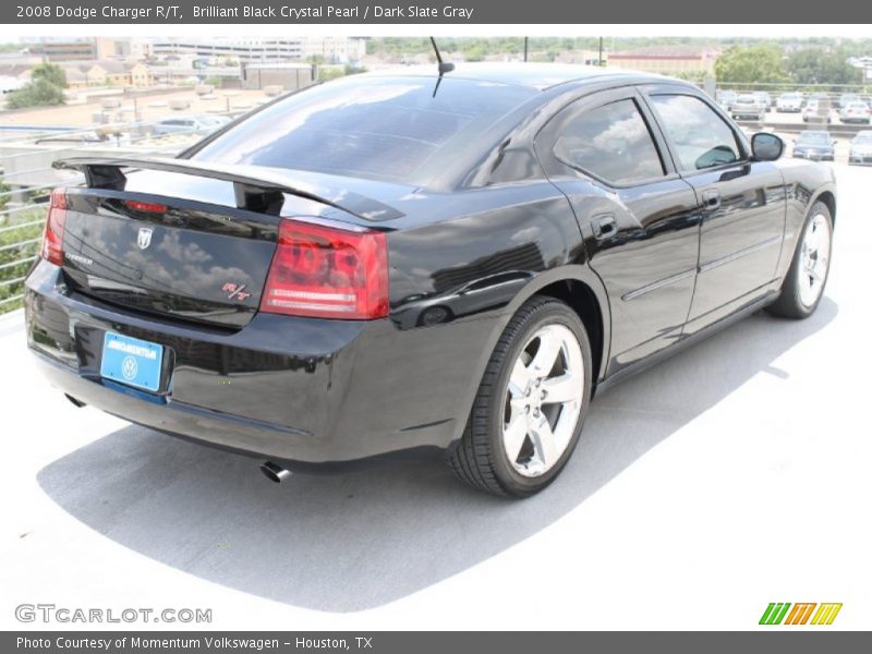 Brilliant Black Crystal Pearl / Dark Slate Gray 2008 Dodge Charger R/T