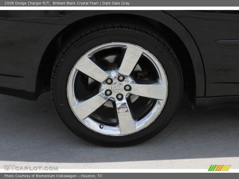 Brilliant Black Crystal Pearl / Dark Slate Gray 2008 Dodge Charger R/T