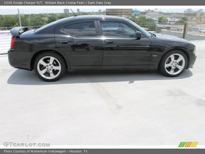 Brilliant Black Crystal Pearl / Dark Slate Gray 2008 Dodge Charger R/T