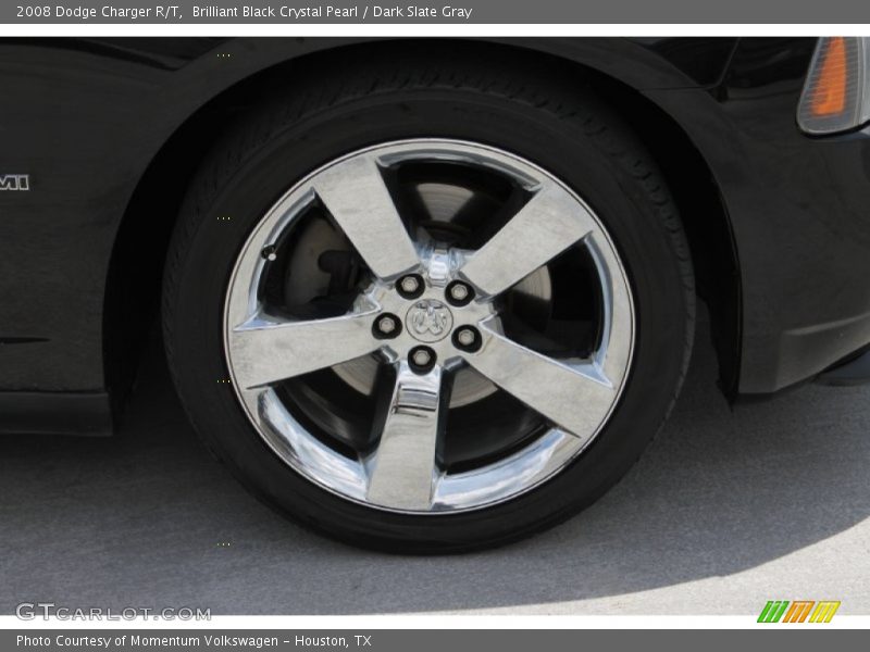 Brilliant Black Crystal Pearl / Dark Slate Gray 2008 Dodge Charger R/T