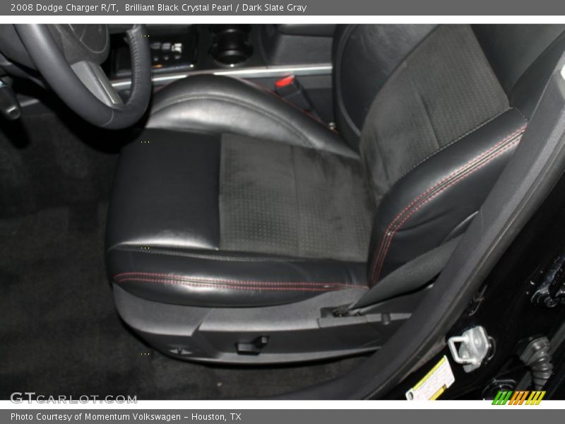 Brilliant Black Crystal Pearl / Dark Slate Gray 2008 Dodge Charger R/T