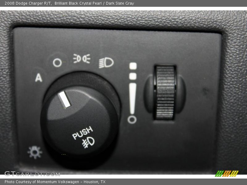 Brilliant Black Crystal Pearl / Dark Slate Gray 2008 Dodge Charger R/T