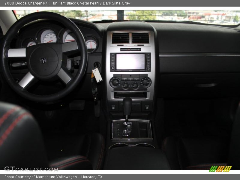 Brilliant Black Crystal Pearl / Dark Slate Gray 2008 Dodge Charger R/T