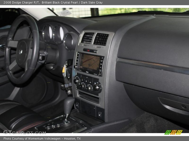 Brilliant Black Crystal Pearl / Dark Slate Gray 2008 Dodge Charger R/T