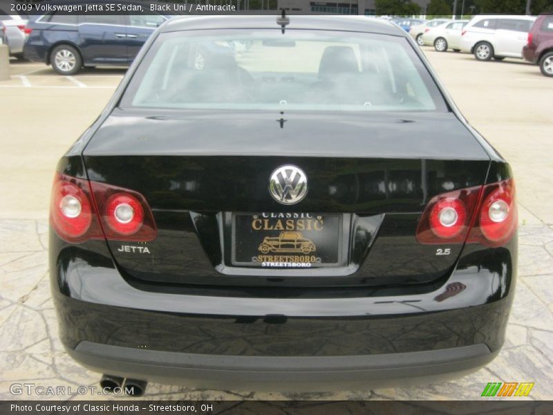 Black Uni / Anthracite 2009 Volkswagen Jetta SE Sedan
