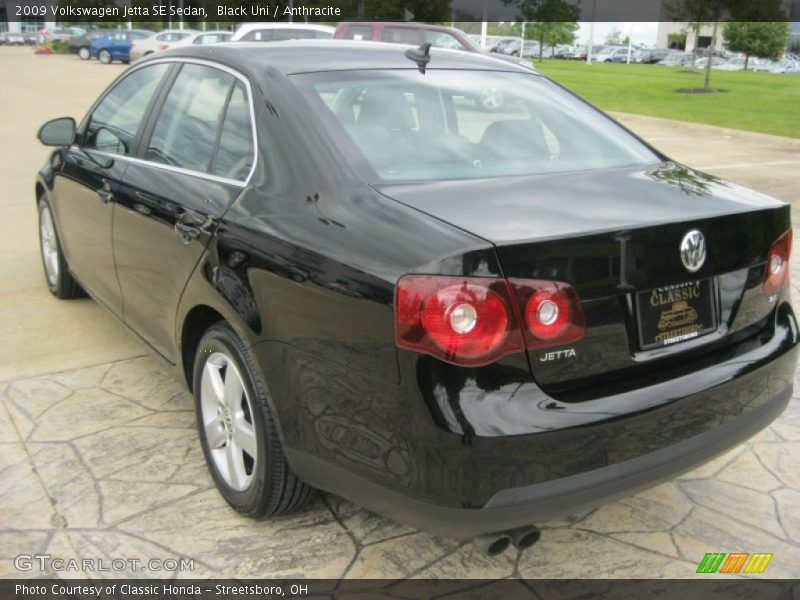 Black Uni / Anthracite 2009 Volkswagen Jetta SE Sedan