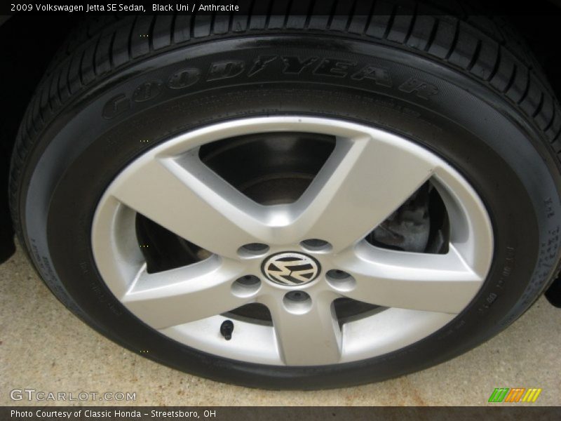 Black Uni / Anthracite 2009 Volkswagen Jetta SE Sedan