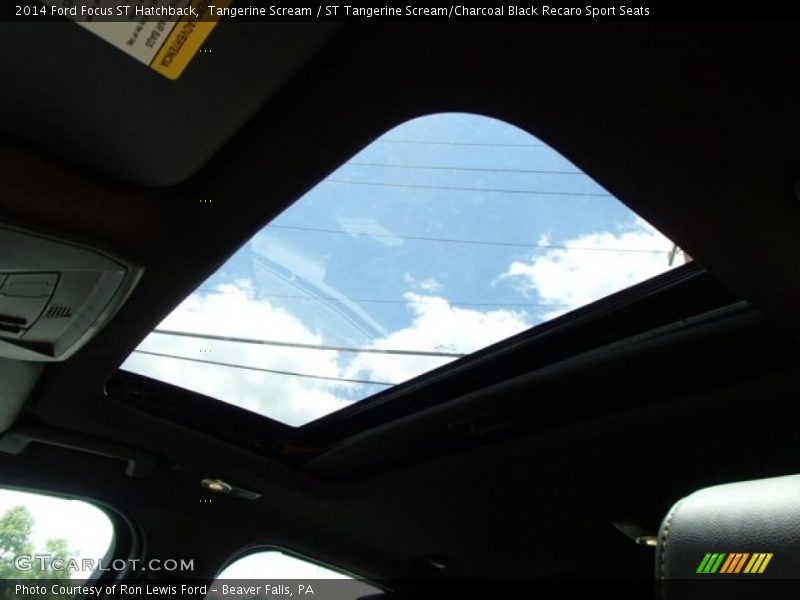 Sunroof of 2014 Focus ST Hatchback