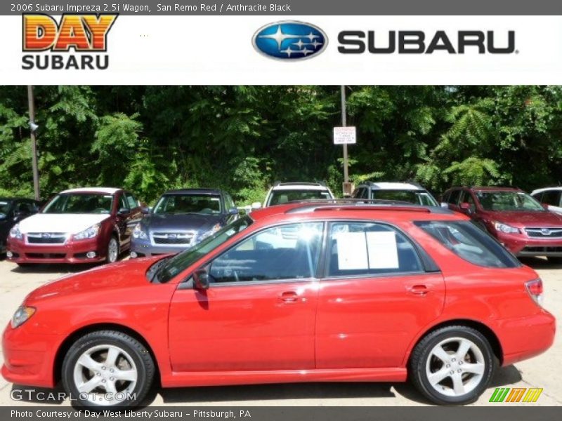 San Remo Red / Anthracite Black 2006 Subaru Impreza 2.5i Wagon