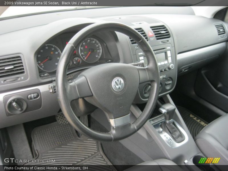 Black Uni / Anthracite 2009 Volkswagen Jetta SE Sedan