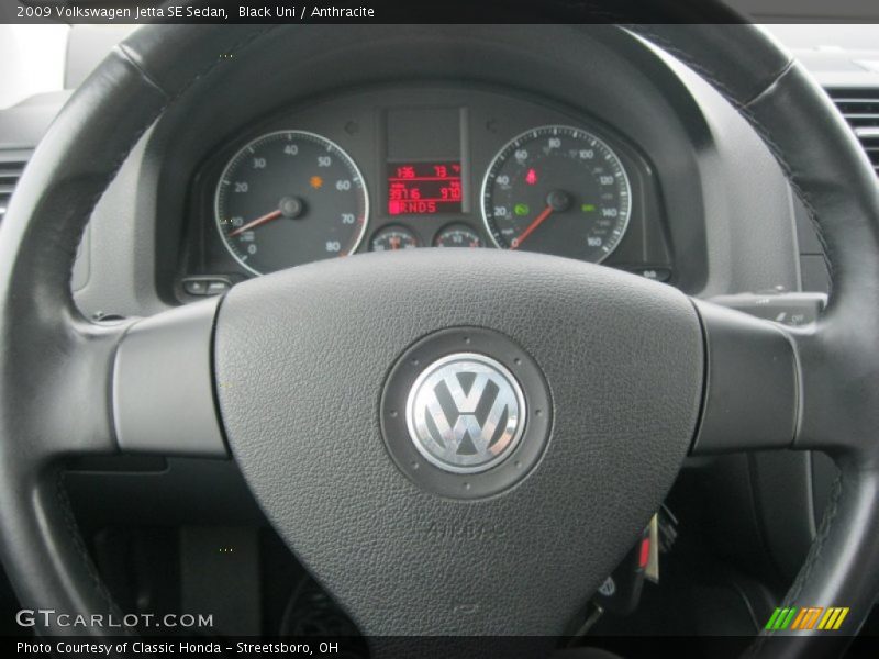 Black Uni / Anthracite 2009 Volkswagen Jetta SE Sedan