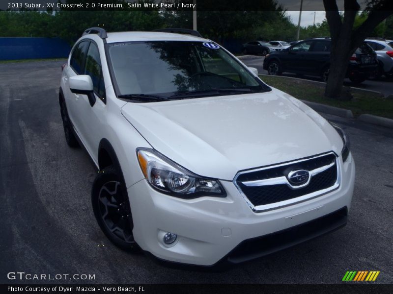 Satin White Pearl / Ivory 2013 Subaru XV Crosstrek 2.0 Premium