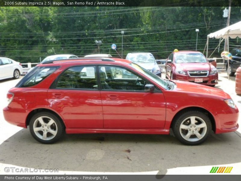 San Remo Red / Anthracite Black 2006 Subaru Impreza 2.5i Wagon
