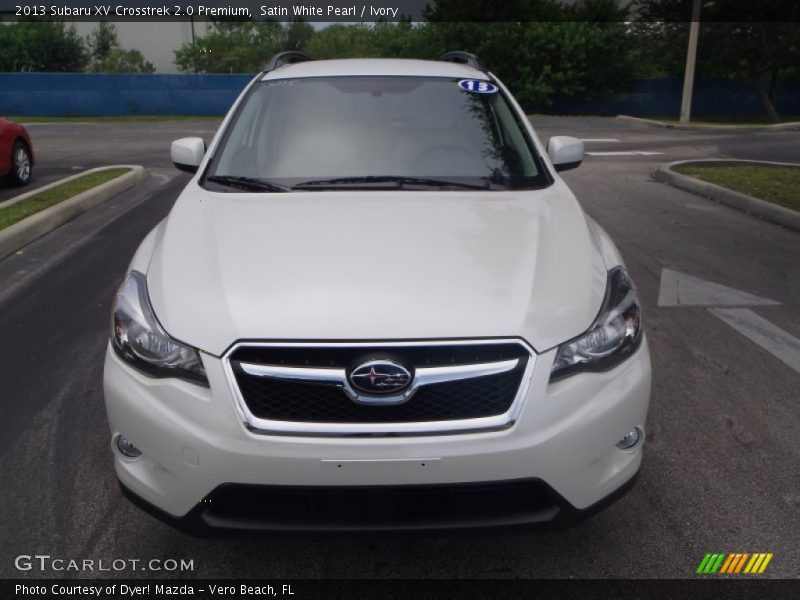 Satin White Pearl / Ivory 2013 Subaru XV Crosstrek 2.0 Premium