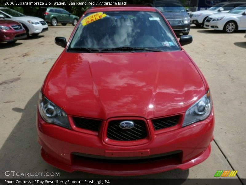 San Remo Red / Anthracite Black 2006 Subaru Impreza 2.5i Wagon