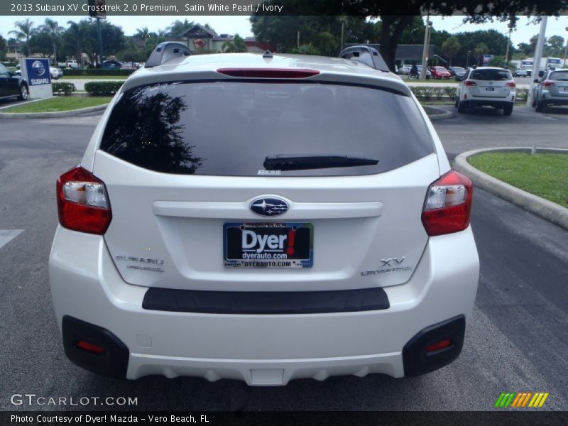 Satin White Pearl / Ivory 2013 Subaru XV Crosstrek 2.0 Premium