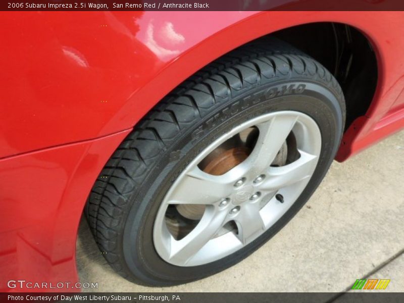San Remo Red / Anthracite Black 2006 Subaru Impreza 2.5i Wagon