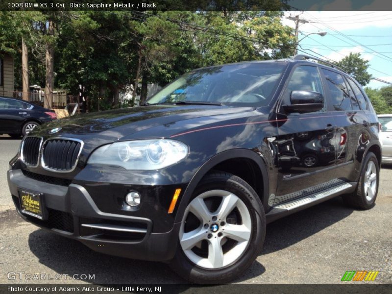 Black Sapphire Metallic / Black 2008 BMW X5 3.0si