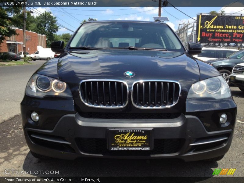 Black Sapphire Metallic / Black 2008 BMW X5 3.0si