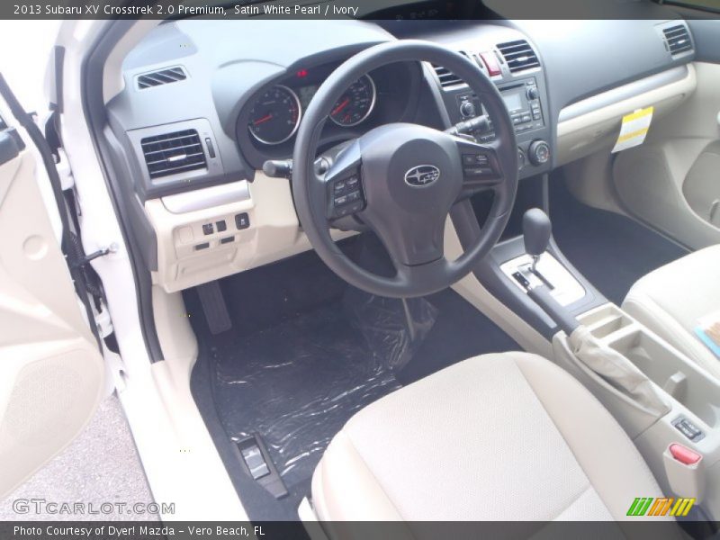 Satin White Pearl / Ivory 2013 Subaru XV Crosstrek 2.0 Premium