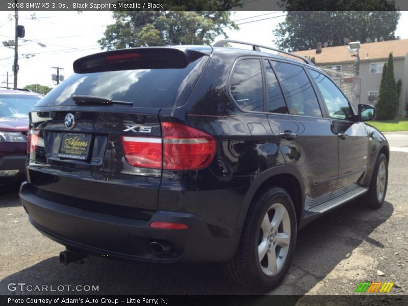 Black Sapphire Metallic / Black 2008 BMW X5 3.0si