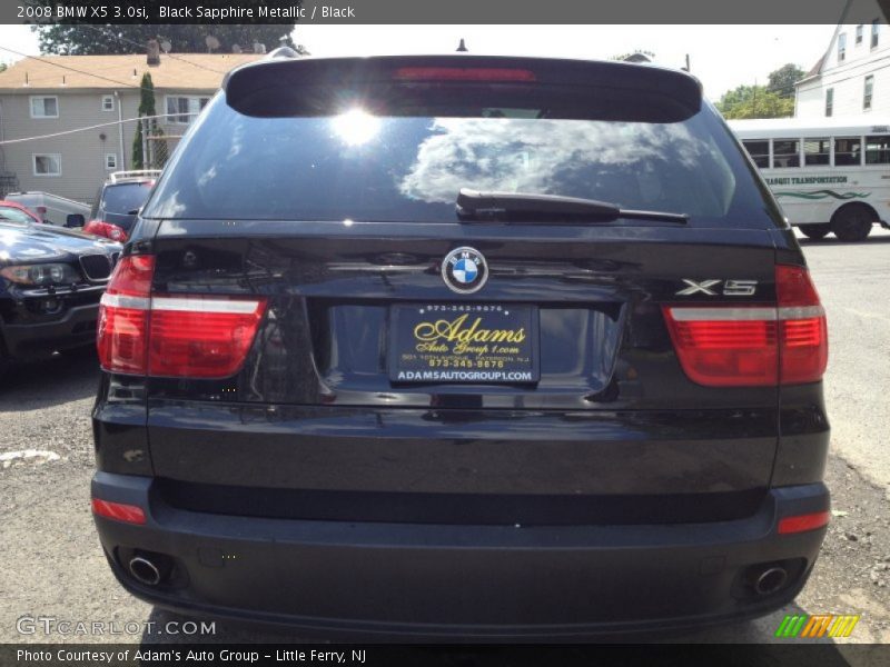 Black Sapphire Metallic / Black 2008 BMW X5 3.0si