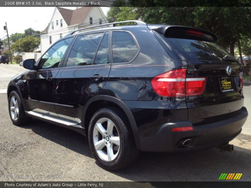 Black Sapphire Metallic / Black 2008 BMW X5 3.0si