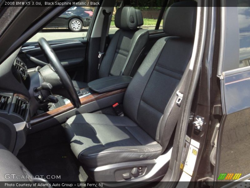 Black Sapphire Metallic / Black 2008 BMW X5 3.0si
