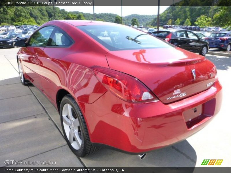 Crimson Red / Ebony 2006 Pontiac G6 GTP Coupe