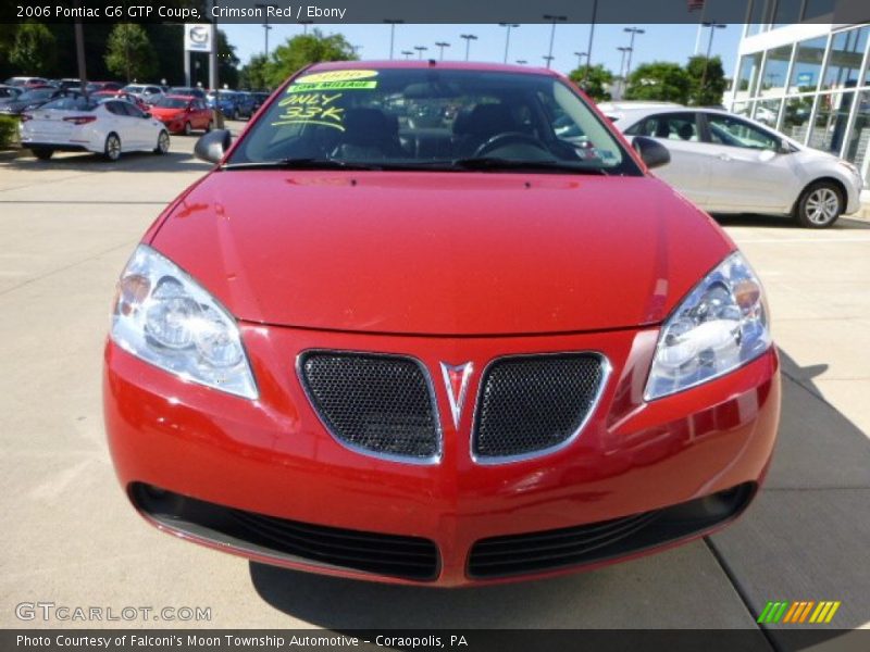 Crimson Red / Ebony 2006 Pontiac G6 GTP Coupe