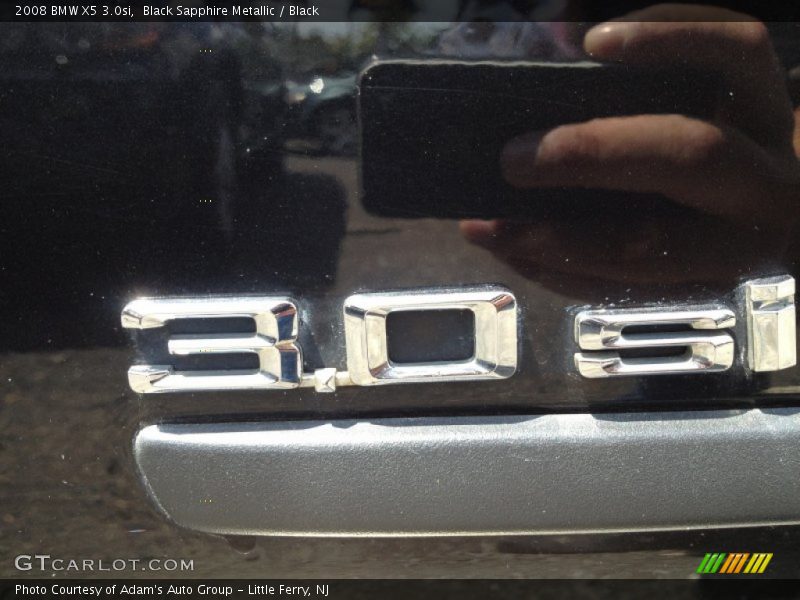 Black Sapphire Metallic / Black 2008 BMW X5 3.0si